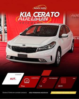 KIA CERATO 1.6 SX 16V FLEX 4P AUTOMÁTICO KIA CERATO 1.6 SX 16V FLEX 4P AUTOMÁTICO